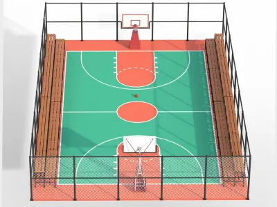 Basketball Court  3D model