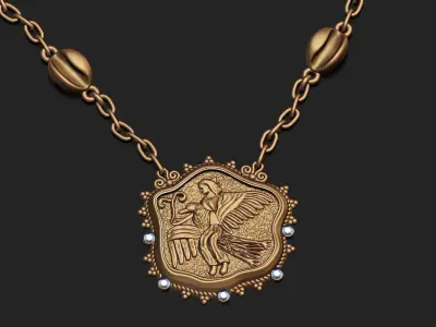 authentic design necklace 3D print model