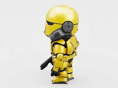 MARS COLONY TROOPER Rigged for Unreal Engine - Unity - MIXAMO  3D model