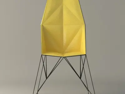 Mayflower Armchair Low-poly 3D model