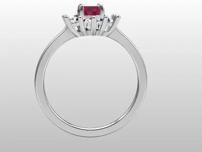 diamond anturage ring Free 3D print model