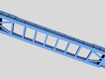 Printable Double Stack 53ft Container Well Car in H0 Scale 3D print model