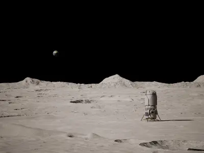 Blue Origin - Blue Moon Mark II Lander Free 3D model