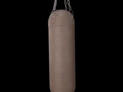 punching bag Low-poly 3D model