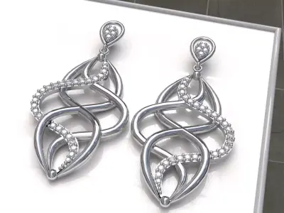 INFINITE EARRING 3D print model