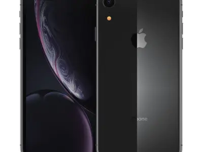 iPhone XR Black  3D model