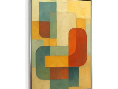 Picture with frame N-003 3D model