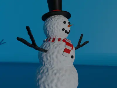 snowman Free 3D model