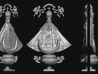 San Juan de los Lagos Virgin - CNC - 3D print model