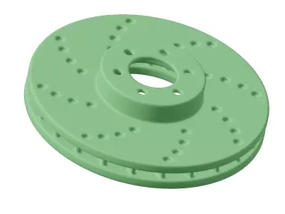 Plastic Premium Car Disc Brake Toy 3D model