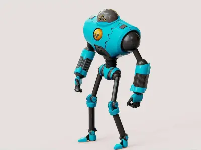 ANDROID MOBY Rigged for Unreal Engine - Unity - MIXAMO 3D model