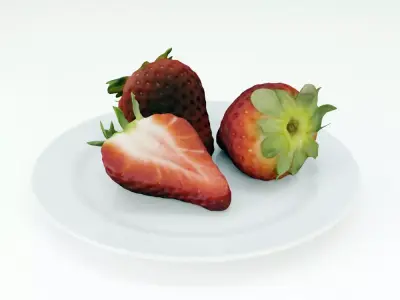 Strawberries 3D model