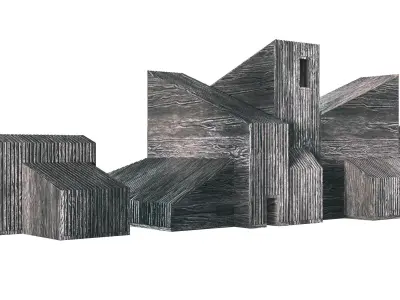 Black modern farm decoration Ethnicraft 3D model