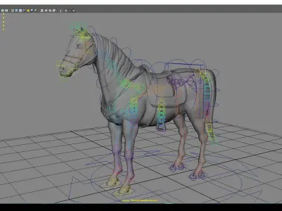 Cartoon Horse  Animal 3D model