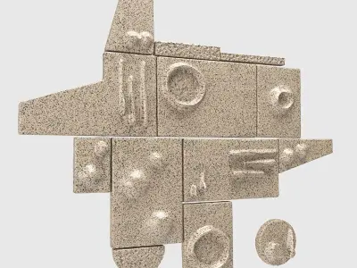 Artworks Pack - 50 Models Low-poly 3D model