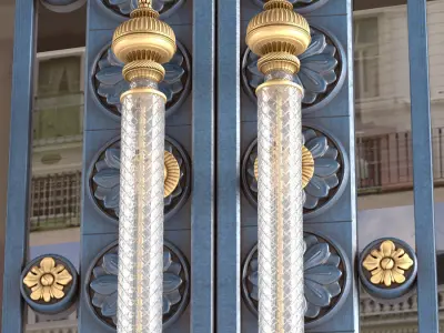 Entrance classic door 3D model