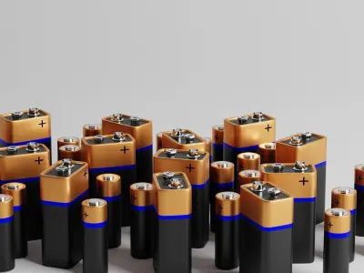 Batteries cgtrader battery 3D model