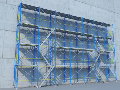 construction scaffolding 3D model