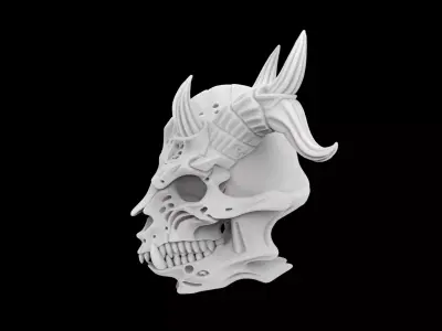 Dragon Skull 3D Print Model 3D print model