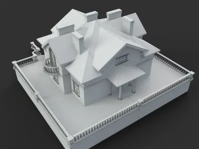 Villa Country House 3D model