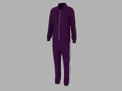 Sport Suit Low-poly 3D model 16