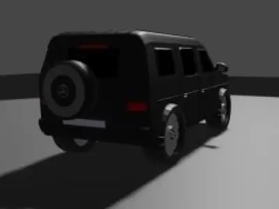 Mercedes G63 Jeep Low-poly 3D model