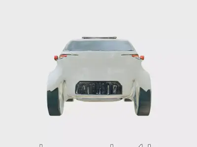 Futuristic Flying Taxi Concept Car Model Low-poly 3D model by vfxcgartist from CGTrader