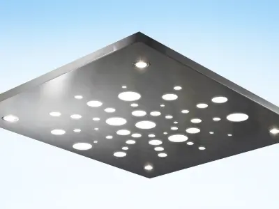 Stainless steel plate Free 3D model