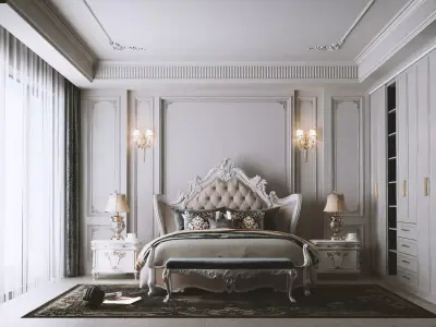 bedroom luxury 3D model purchase