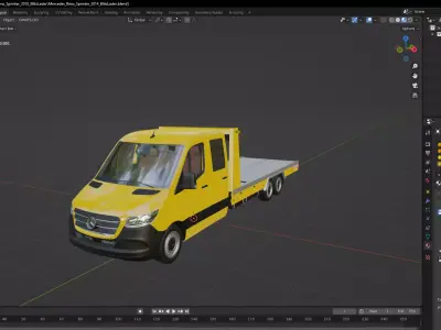 mercedes-benz sprinter 201 Blitzlader 3D model