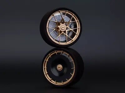 Porsche 911 GT3 RS 992 Wheel 3D print model