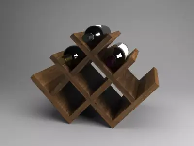 Wine Set 02 3D model