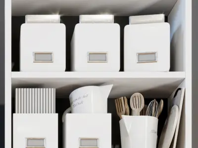 Modern racks  3D model