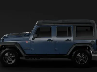Jeep Wrangler Unlimited Rubicon Recon JK 2017 3D model