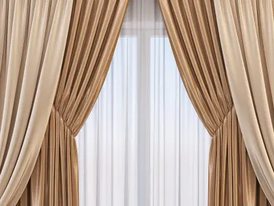 Set 69 Curtains 3D model