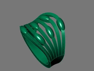 Women Ring Plain Ring Ready STL 3DM Models Womens Rings 3D print model 26