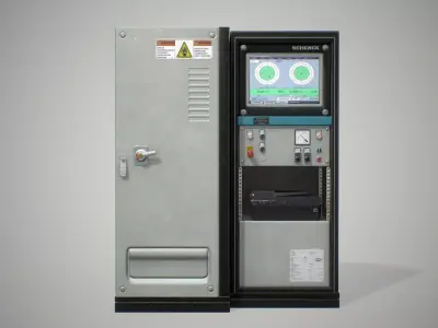 Control panel Low-poly 3D model