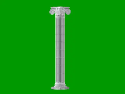 8 Classic Columns Collection 3D model