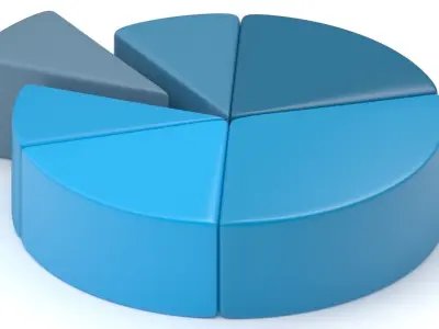 Pie Chart 01 3D model