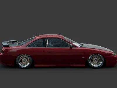 NIssan silvia s14 3D model buy