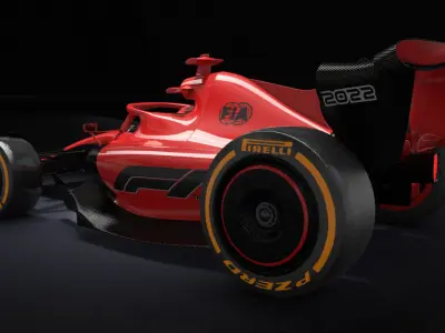 F1 2022 Cartoon Toy 3D model