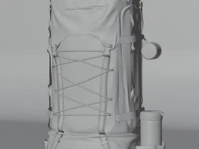 Travel Backpack 3D model