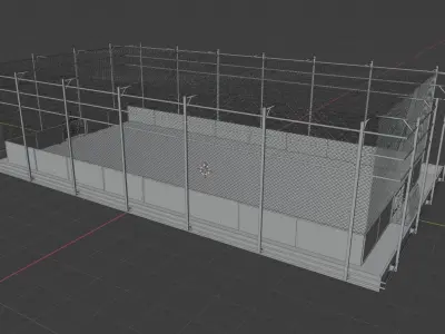 Cageball Playground - High poly 3D model