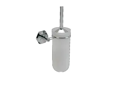 Orchid Diamond Toilet Brush Glass 3D model