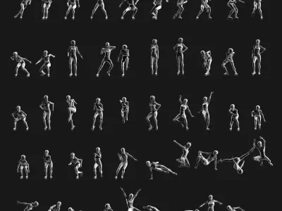 Skate Girl 02 Free 3D print model