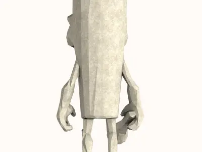 Tung tung tung sahur low poly 3D print model