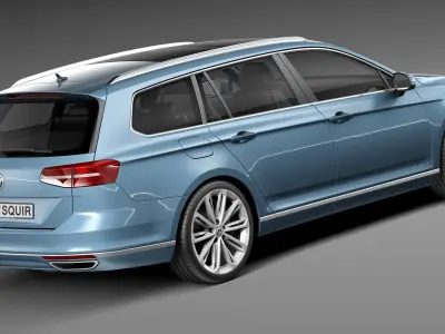 Volkswagen Passat Variant 2015 3D model