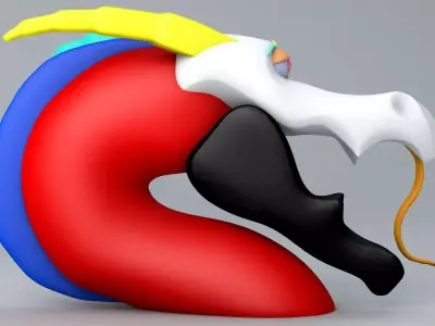 Snake Dragon 3D model