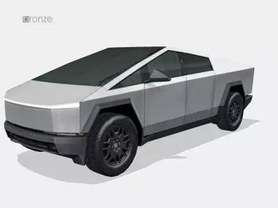 Tesla Cybertruck 2024 Low-poly 3D model