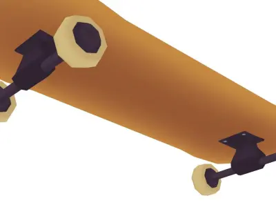 Skateboard - Hand Painted 3D model